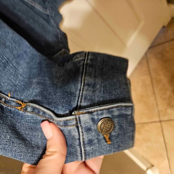 2x Terrace Sky Blue Jean Denim Button Up Jacket - Picture 9 of 9